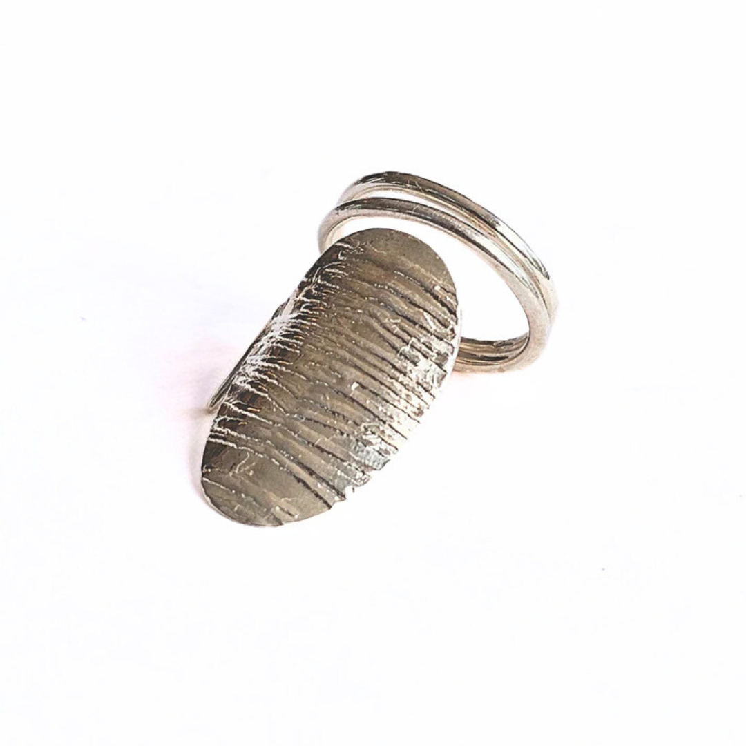 Sterling Silver Nail Ring - Sz 3.5+ - Confidence and Individuality