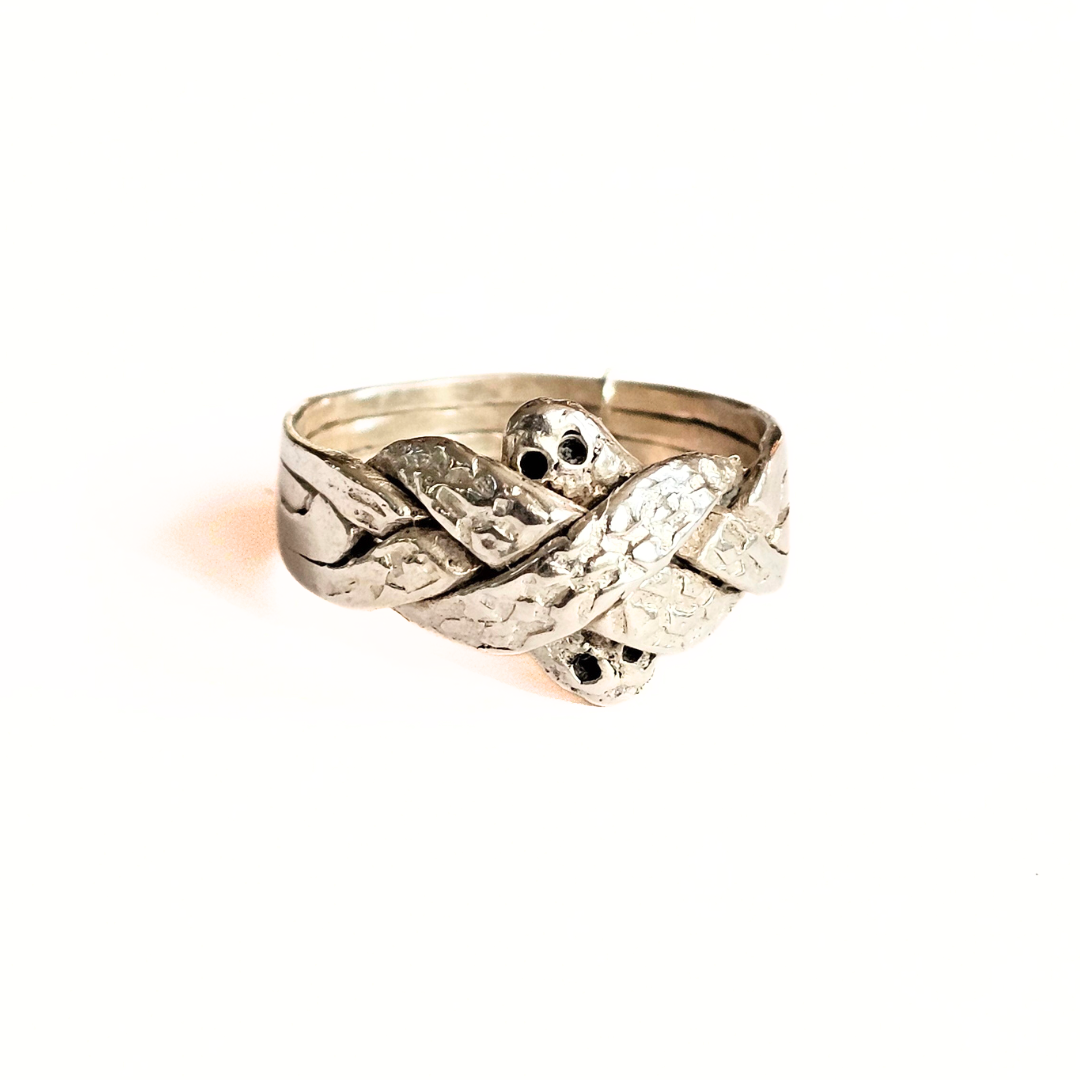 Sterling Silver Puzzle Ring