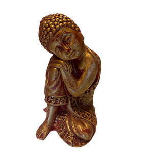 Sleeping Thai Buddha Statue - Red 9"