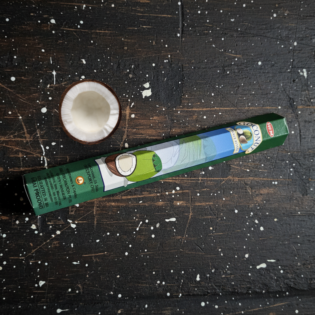 Coconut Incense Sticks - Tropical Escape and Meditative Bliss