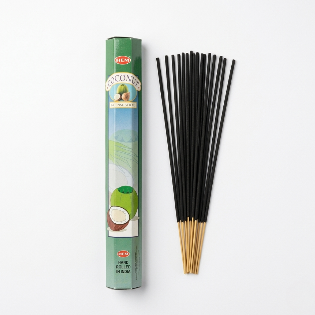 Coconut Incense Sticks - Tropical Escape and Meditative Bliss