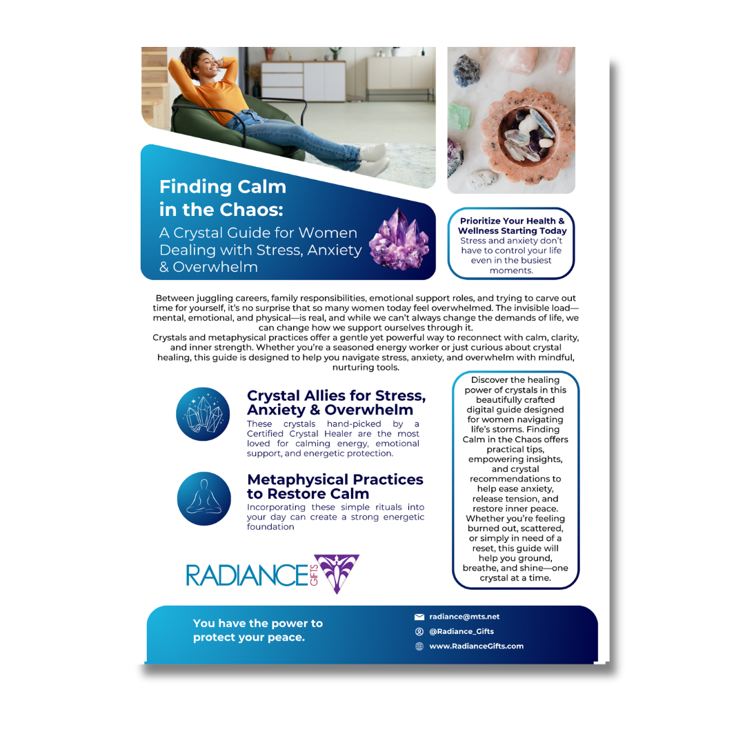 Finding Calm in the Chaos: A Crystal Guide for Women Dealing with Stress, Anxiety & Overwhelm