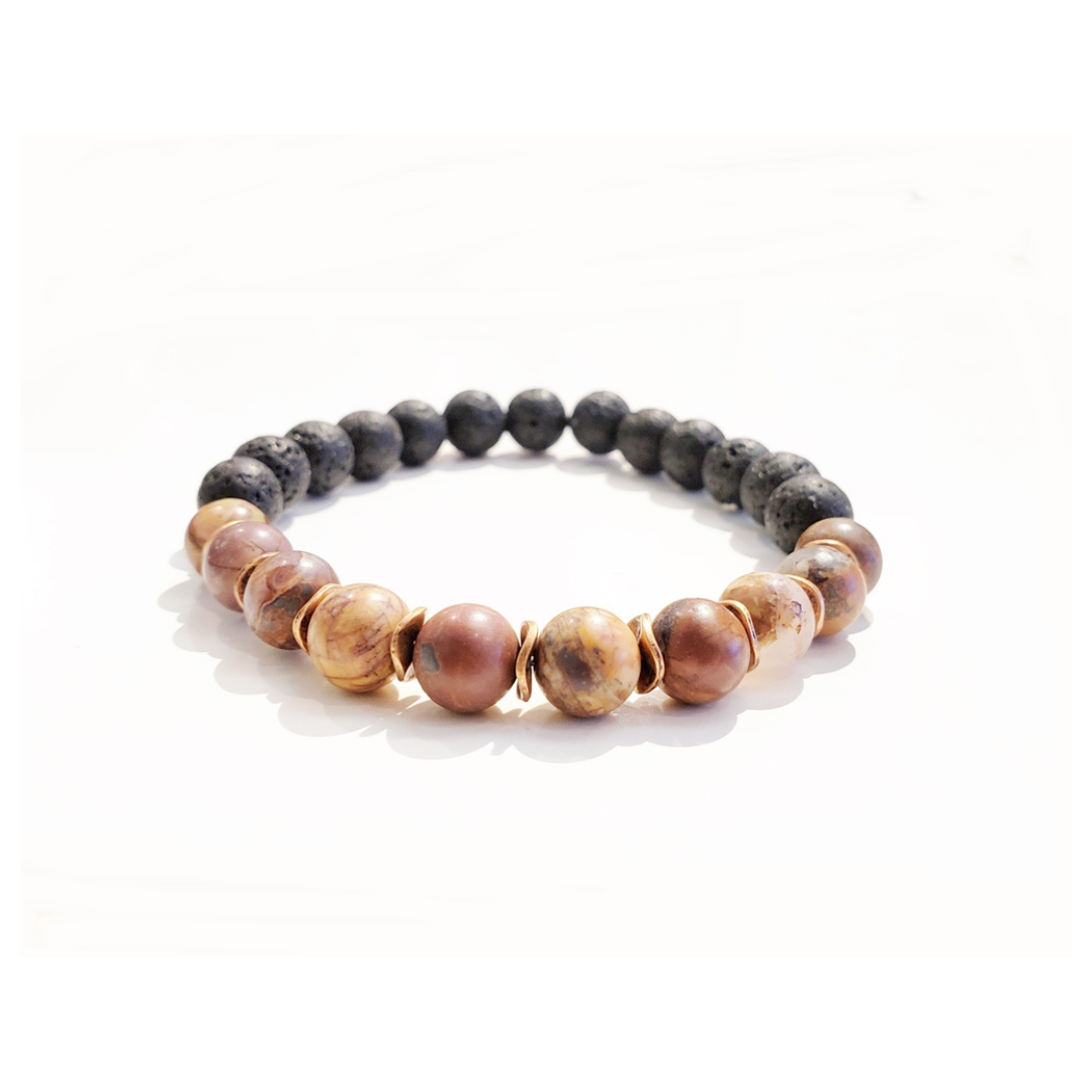 Earth & Essence Picture Jasper Aromatherapy Bracelet