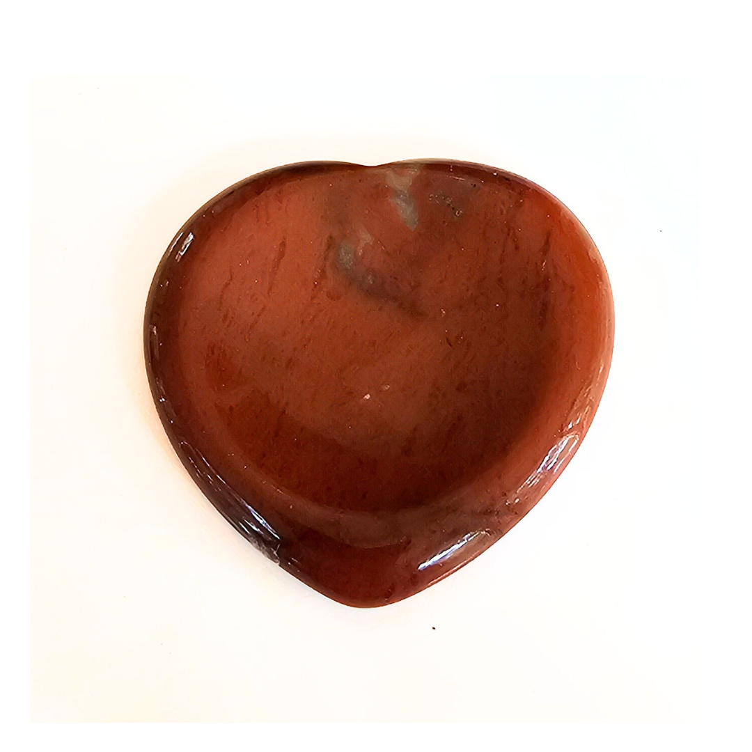 Red Jasper Heart Thumbstone – Nurture Your Strength, Ignite Your Spirit