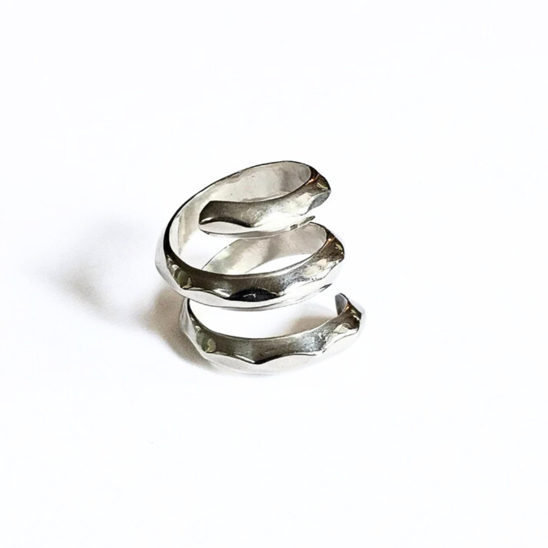 Sterling Silver Wrap Around Ring - Sz 6