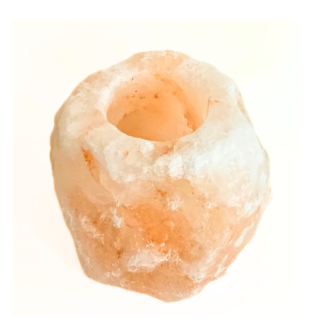 Himalayan Salt T-Lite Candle Holder – Natural Beauty with Soothing Energy