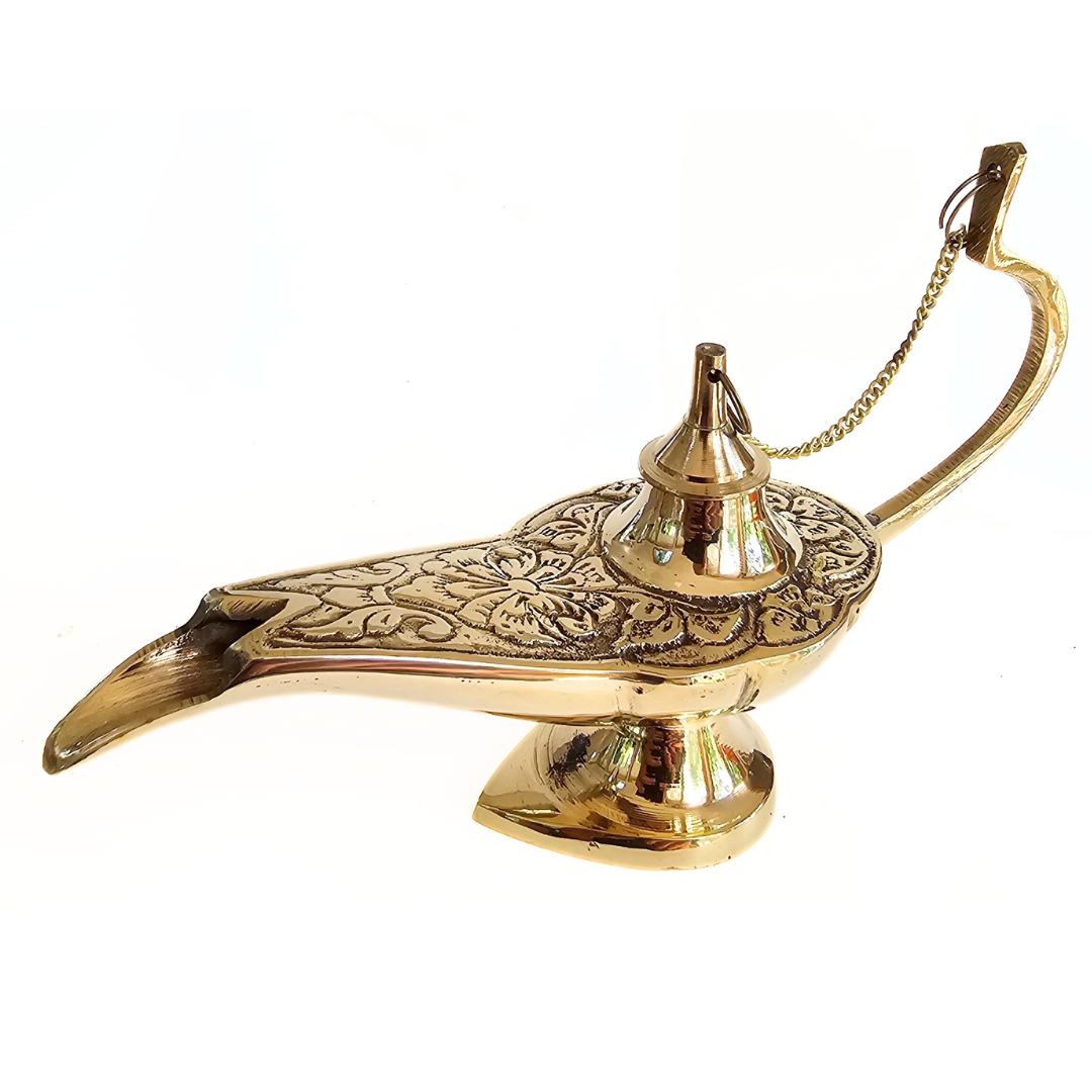 Brass Aladdin Lamp Cone Burner – A Touch of Magic for Your Sacred Space