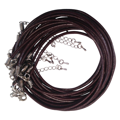 Black Leather Necklace Cord