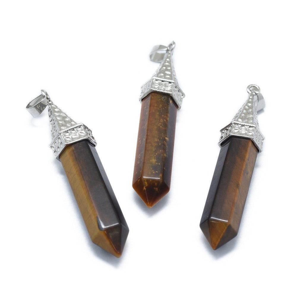 Tiger Eye Point Pendant