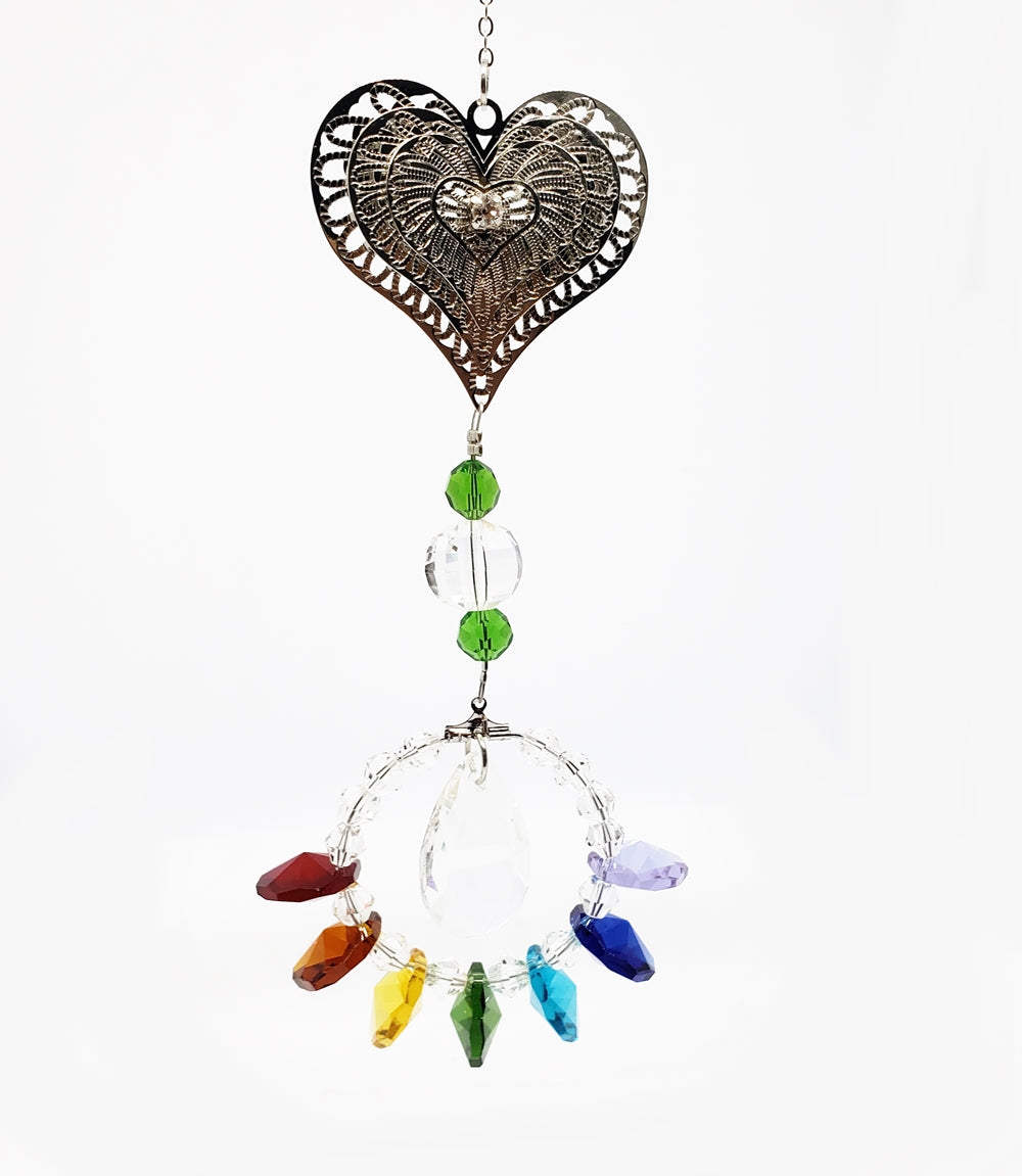Heart Chakra Suncatcher