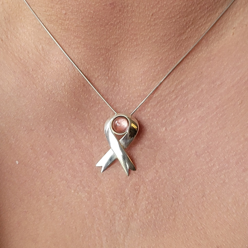 Moonstone Ribbon Pendant