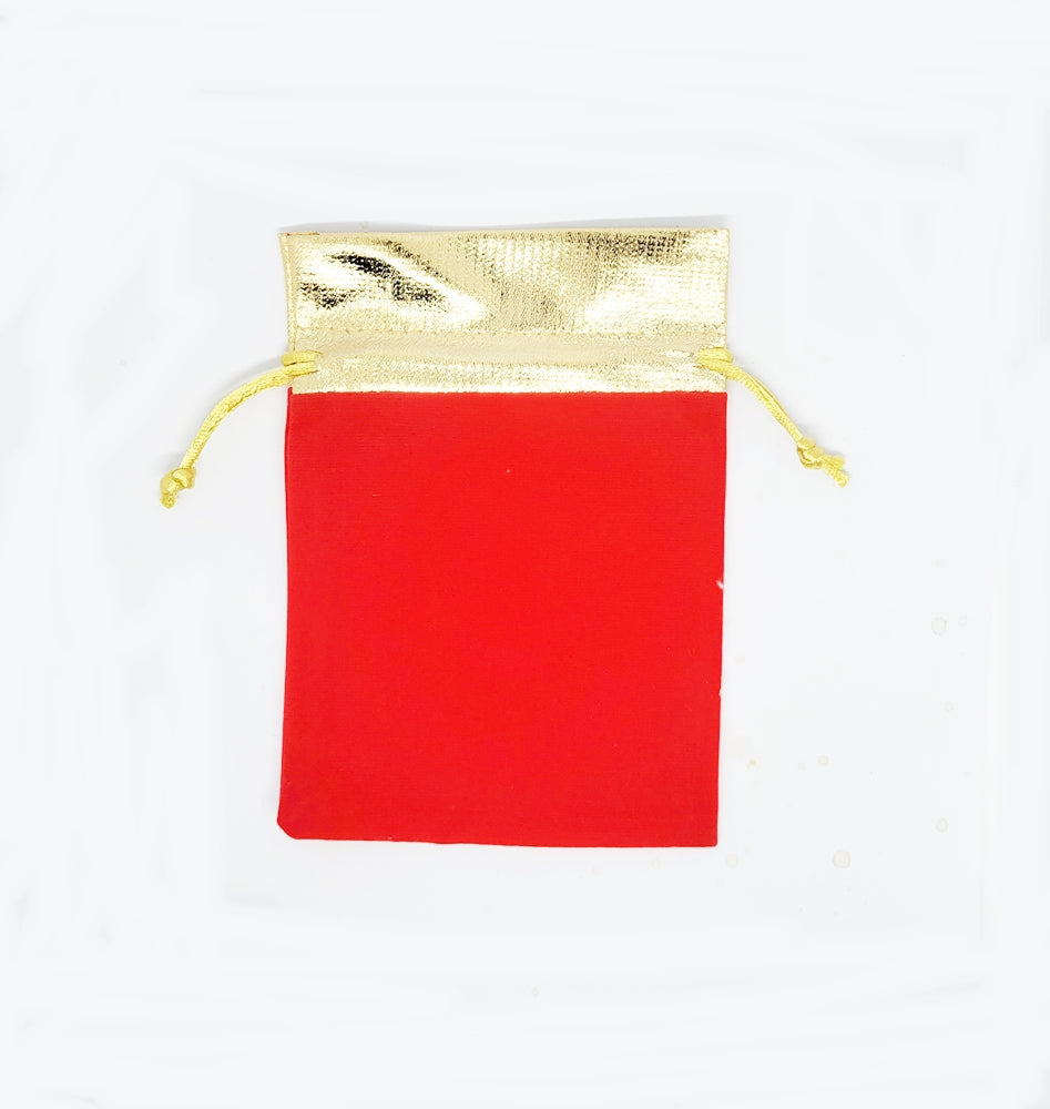 Gold Top Velvet Bags