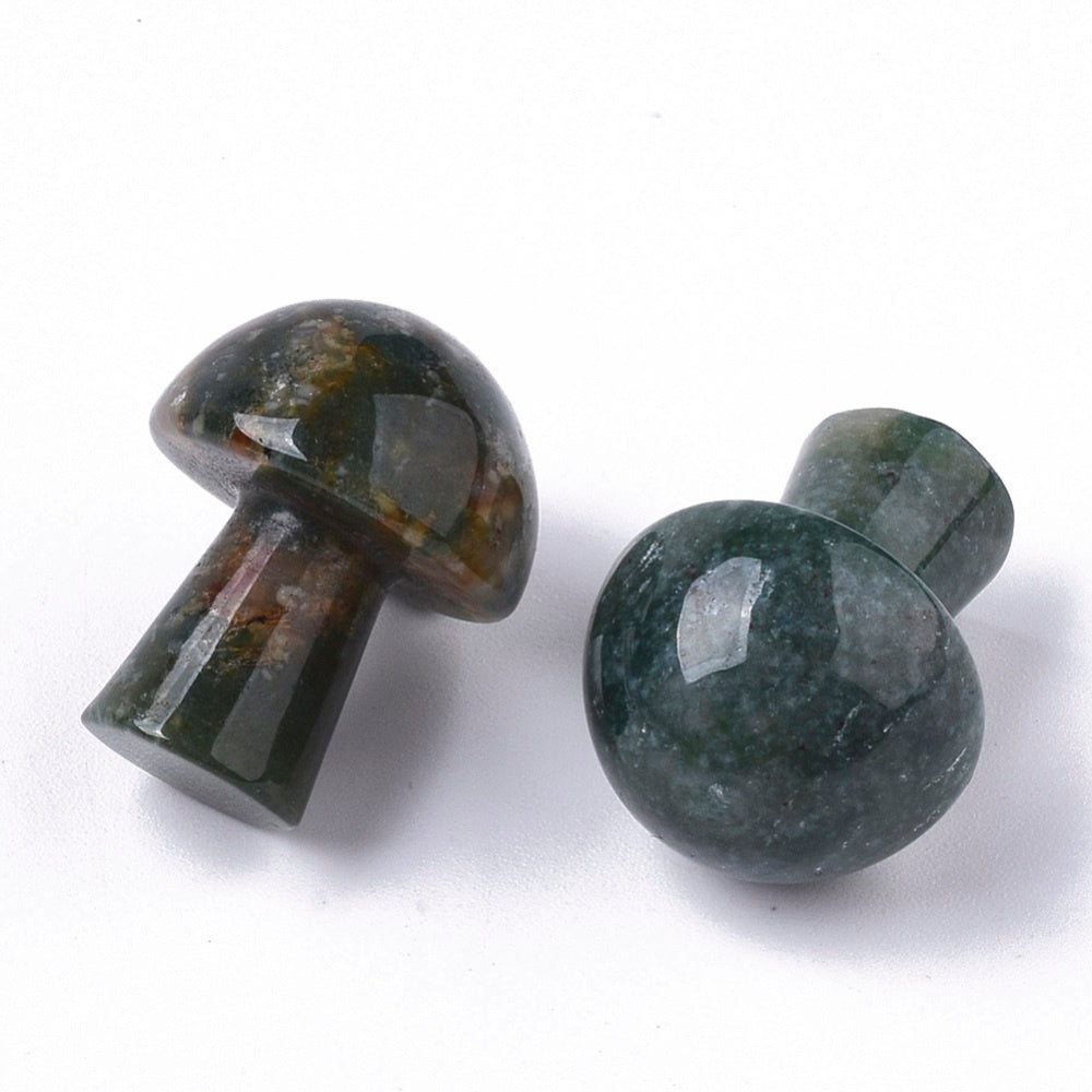 Moss Agate Mushroom Massage Tool
