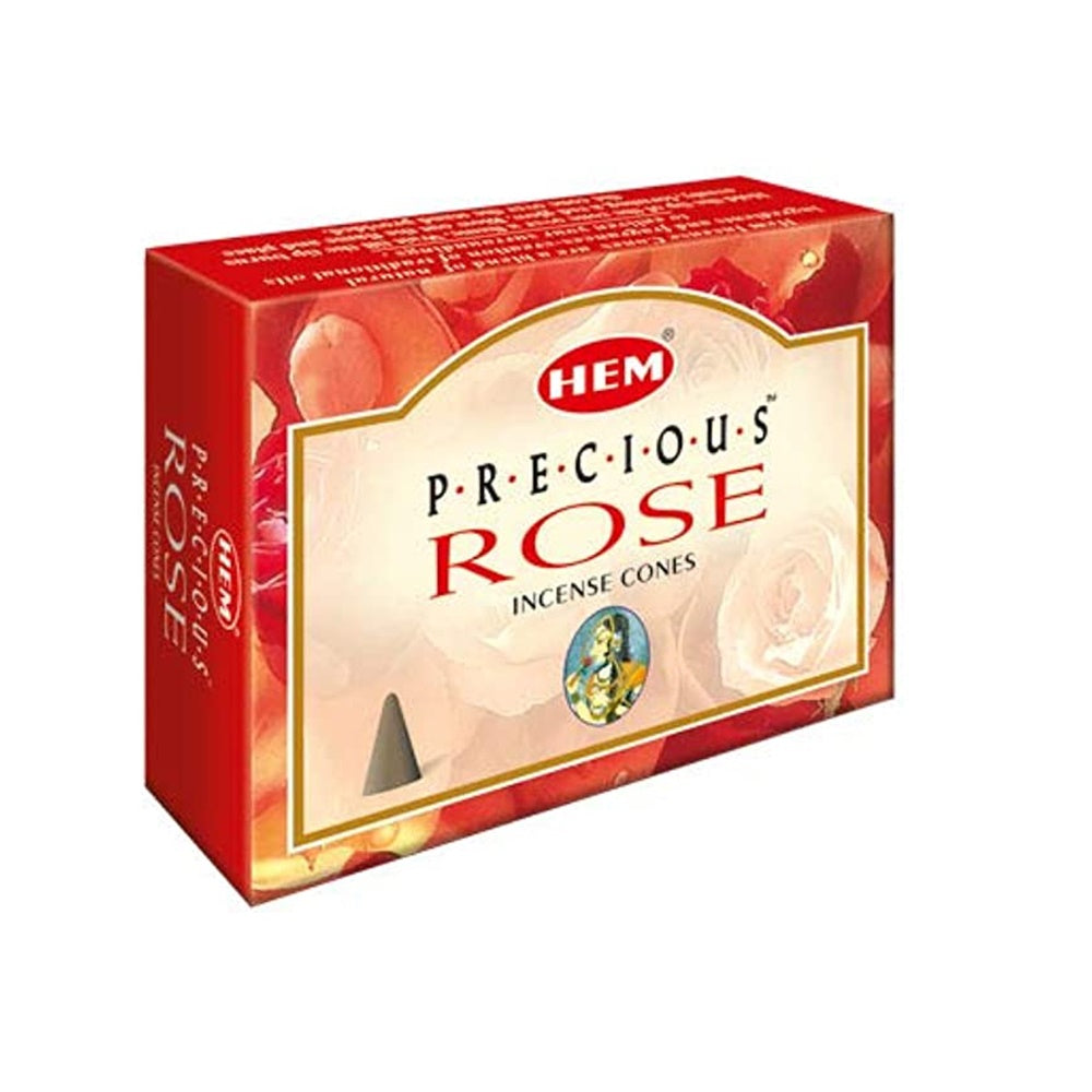 Precious Rose Incense Cones - Meditative Serenity