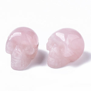 Rose Quartz Mini Skull