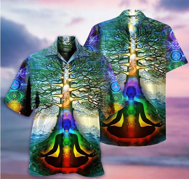 Printed Short Sleeve Chakra Shirt