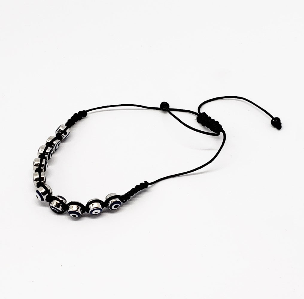 Evil Eye Protection Shamballa Bracelet - Sold individually