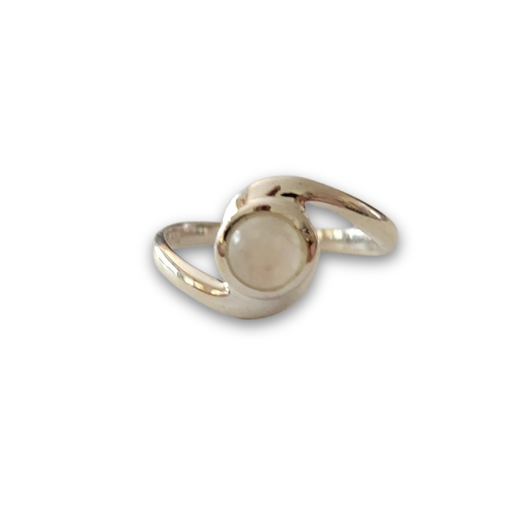 Moonstone Wrapped Ring - Sz 6