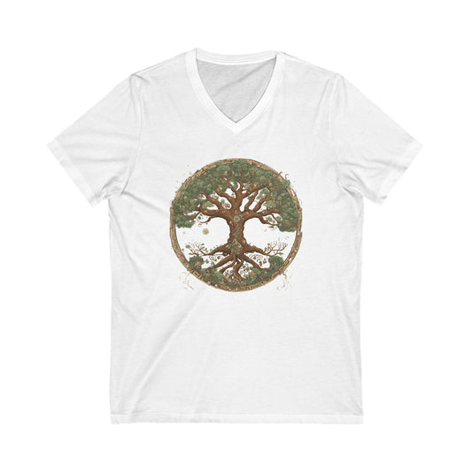 Tree of Life Short Sleeve V-Neck Tee