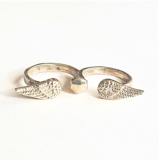 Two Finger Wings Ring