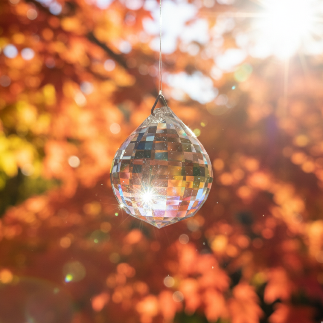 Clear Crystal Faceted Prism