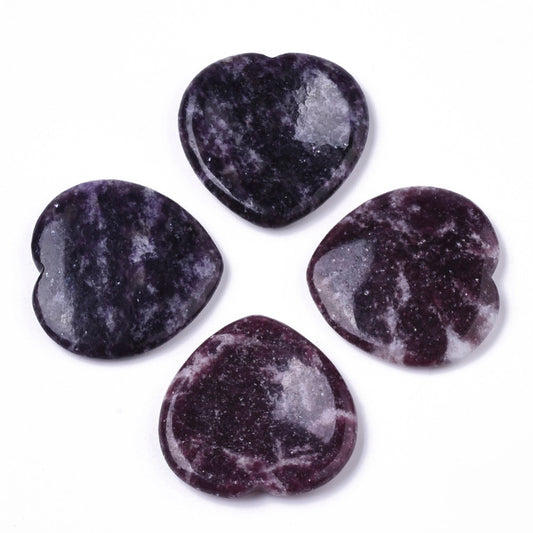 Lepidolite Heart Thumbstone