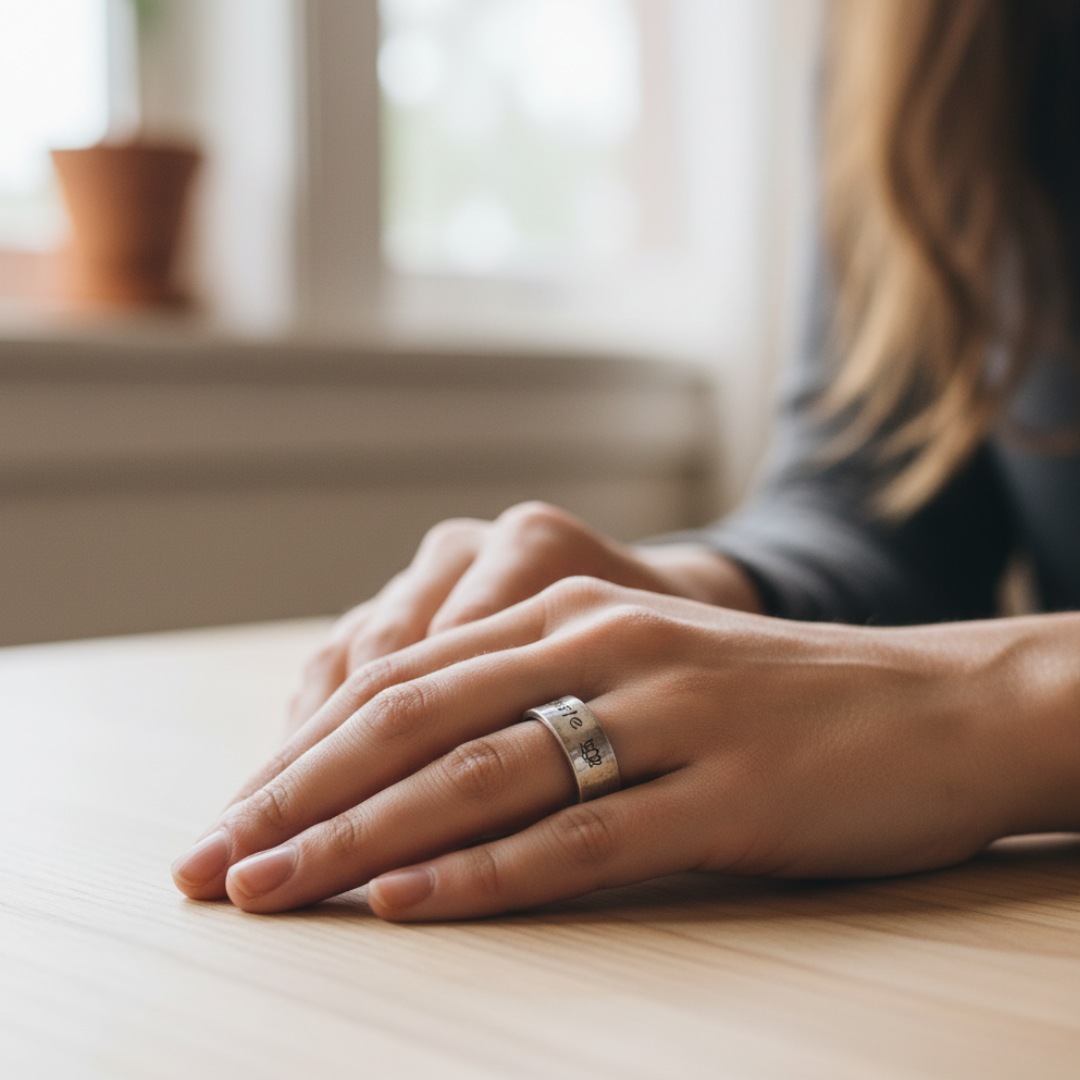 Namaste Lotus Ring - Sz 10 - Purity, Enlightenment, and Spiritual Awakening