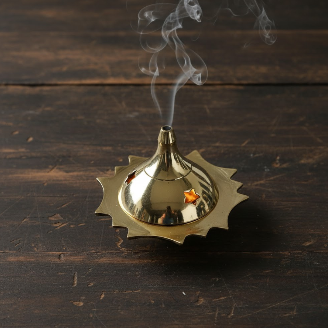 Brass Incense Cone Burner