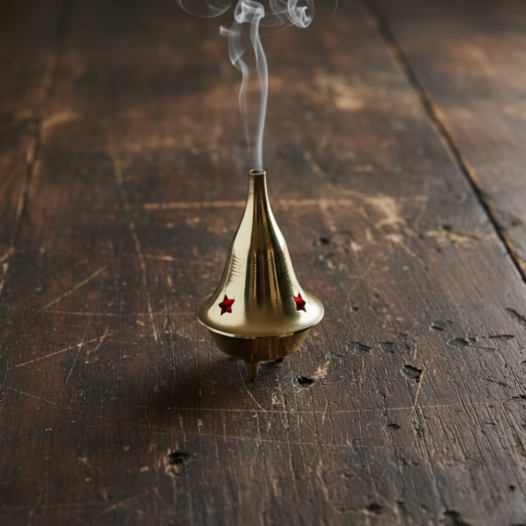 Brass Incense Cone Burner