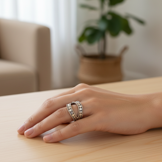 X Band Ring - Sz 7, 8 - Connection and Unity