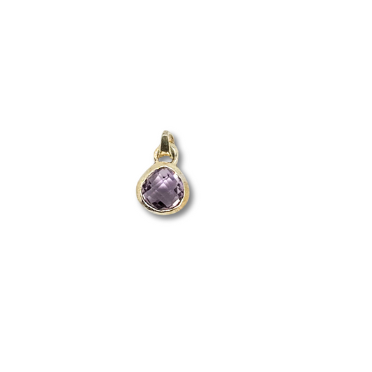 Amethyst Tear Pendant