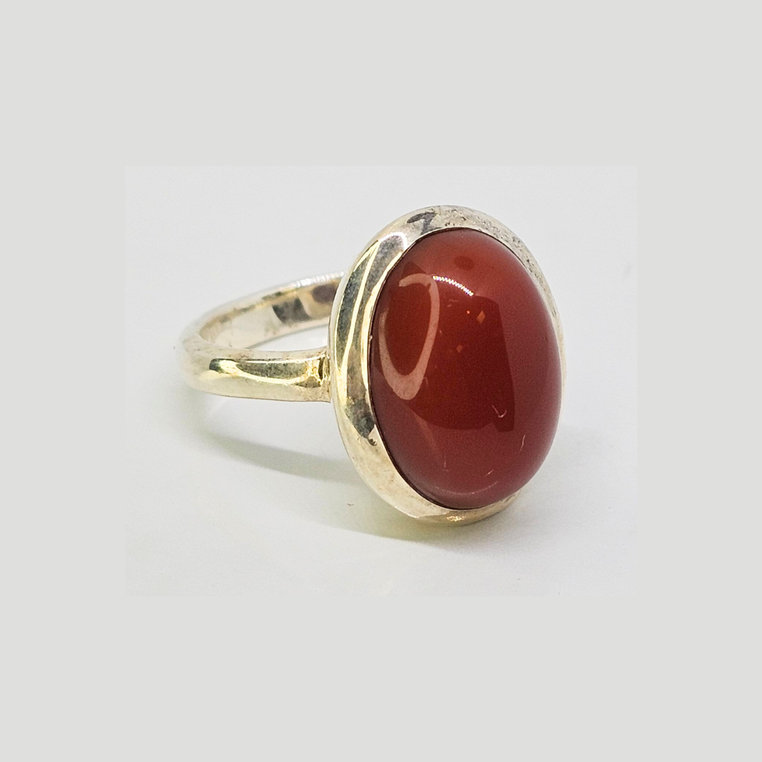 Carnelian Oval Ring - Sz 6