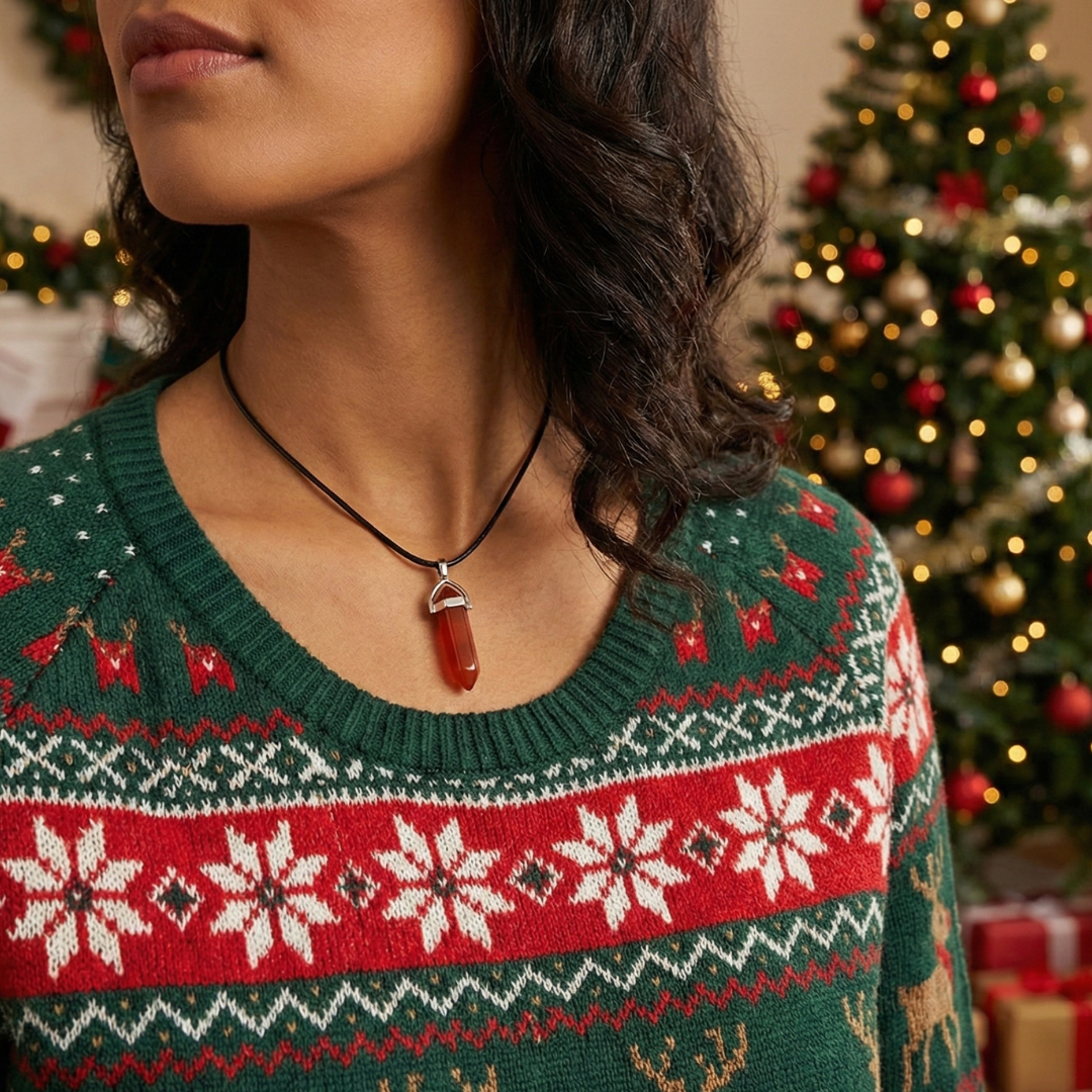 Carnelian Point Pendant – Ignite Your Inner Fire with Vitality, Courage, and Creative Power