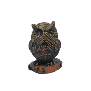 Wise Owl Speak No Evil Statues