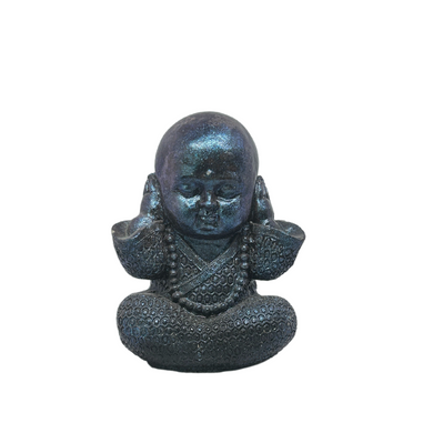 Baby Zen Monk Hear No Evil Statues