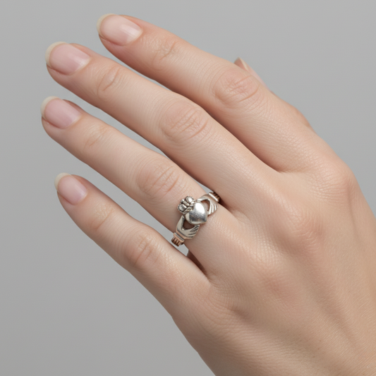 Claddagh Ring - Sz 8 - Love, Loyalty, and Friendship