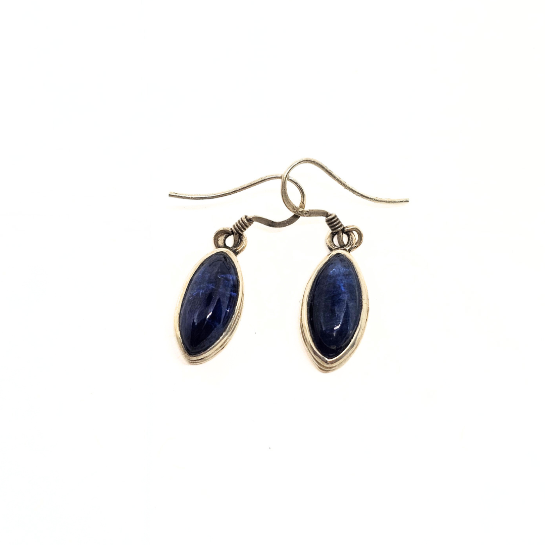 Sapphire Sterling Silver Earrings – Wisdom, Protection & Inner Clarity