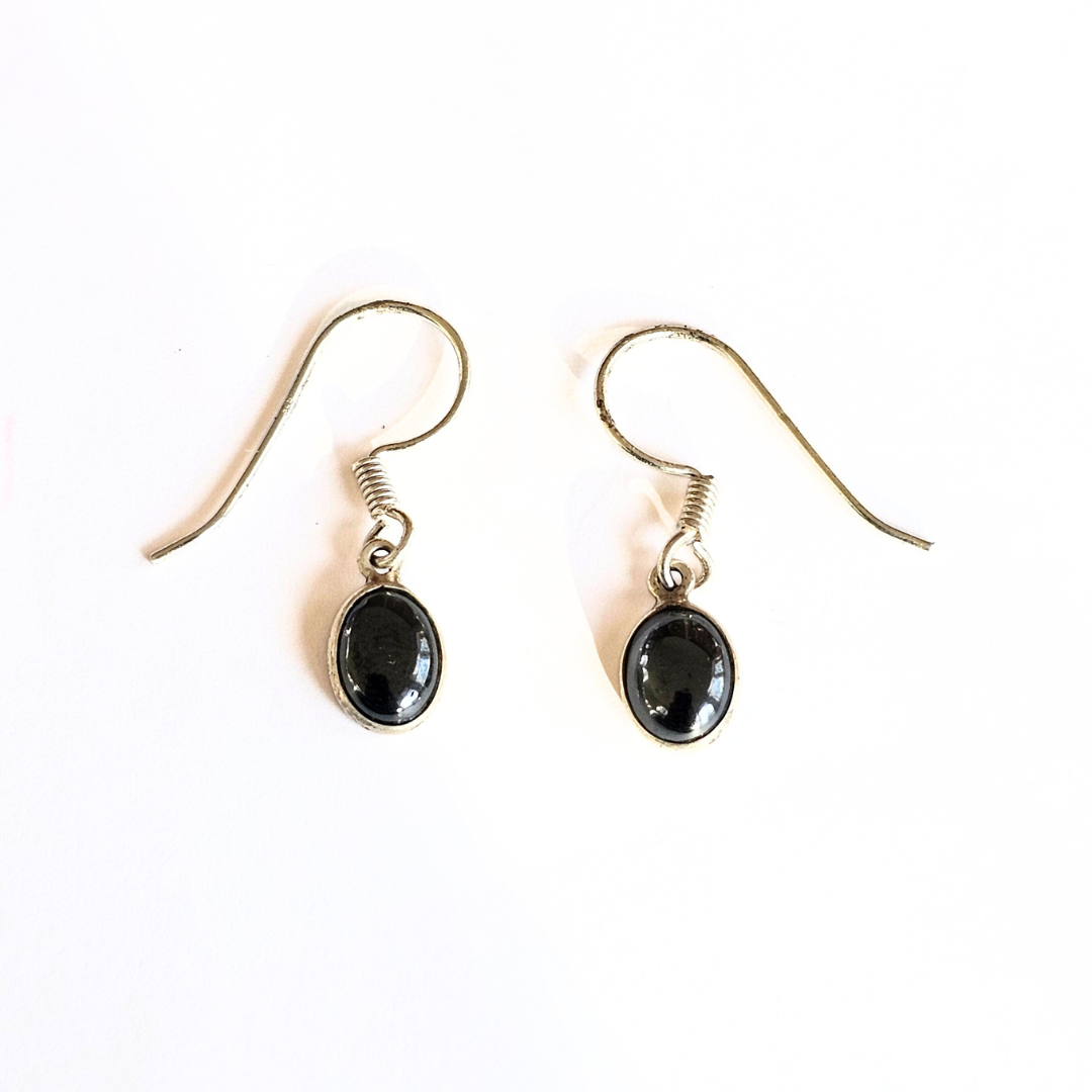 Hematite Sterling Silver Earrings