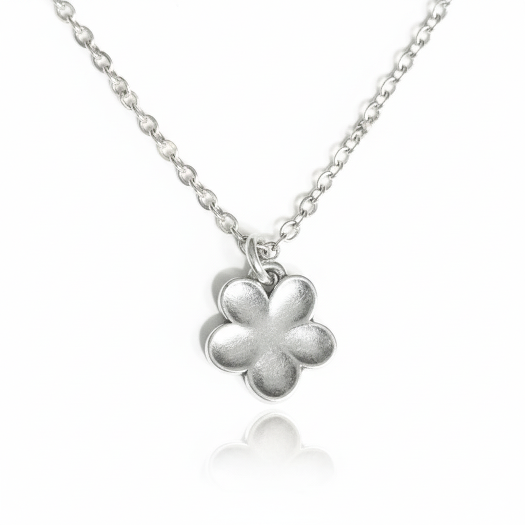 Sterling Silver Flower Pendant with Chain – A Symbol of Growth, Beauty, and Renewal