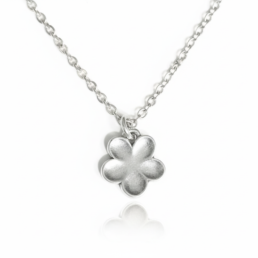 Sterling Silver Flower Pendant with Chain – A Symbol of Growth, Beauty, and Renewal