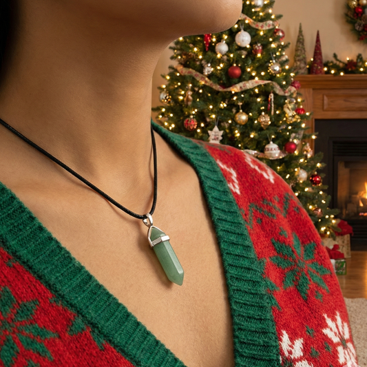 Green Aventurine Point Pendant - Luck • Growth • Opportunity