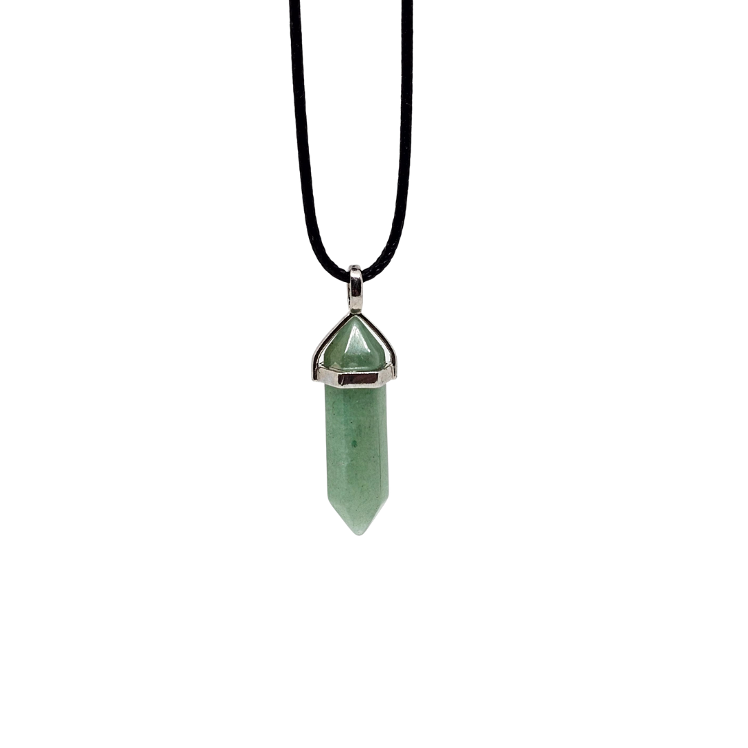 Green Aventurine Point Pendant - Luck • Growth • Opportunity