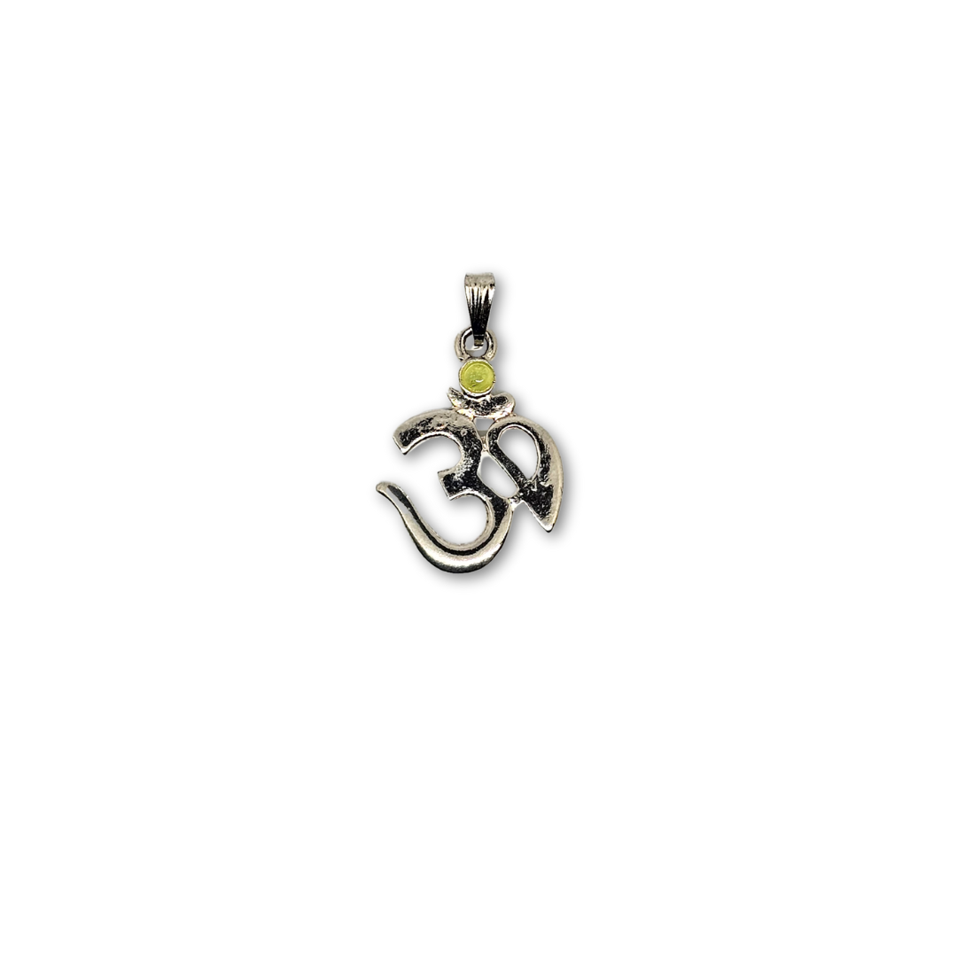 Ohm Chakra Pendant - Heart Chakra Featuring Peridot