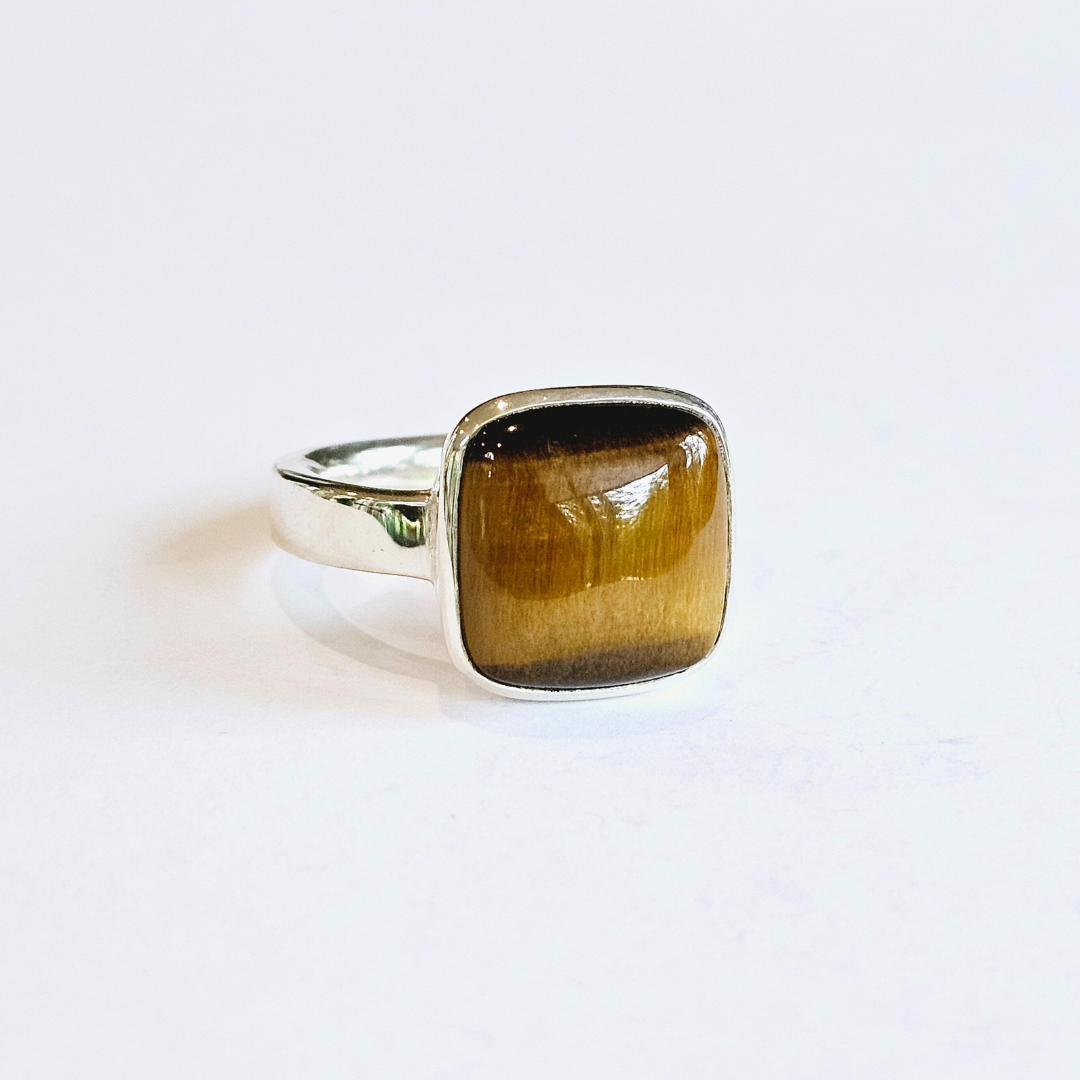 Tiger Eye Ring - Size 11