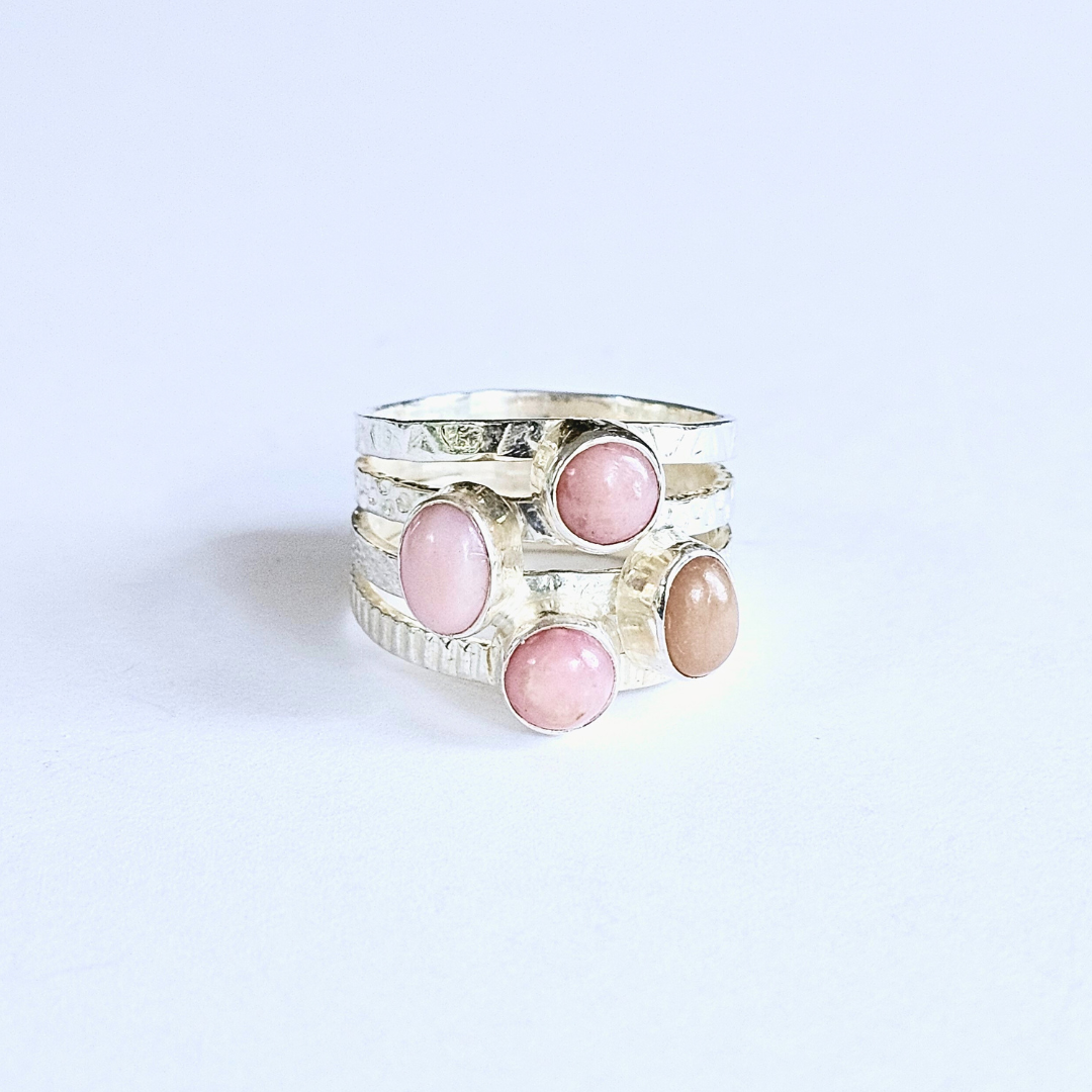 Pink Opal Ring - Sz 9