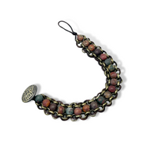 Matte Picasso Jasper Chain-link Bracelet