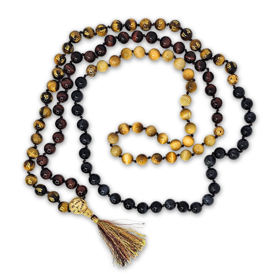 Mixed Tiger Eye Mala