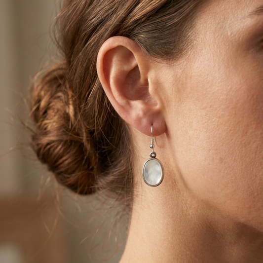 Mother of Pearl Earrings – Calm • Intuition • Gentle Protection