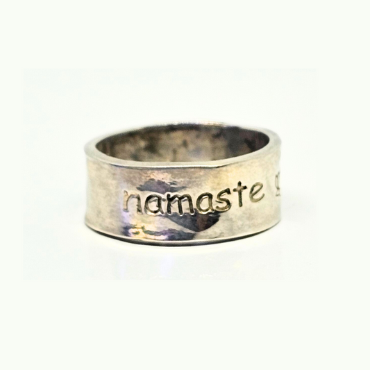 Namaste Lotus Ring - Sz 10