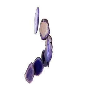 Agate Slice Wind Chime - Purple